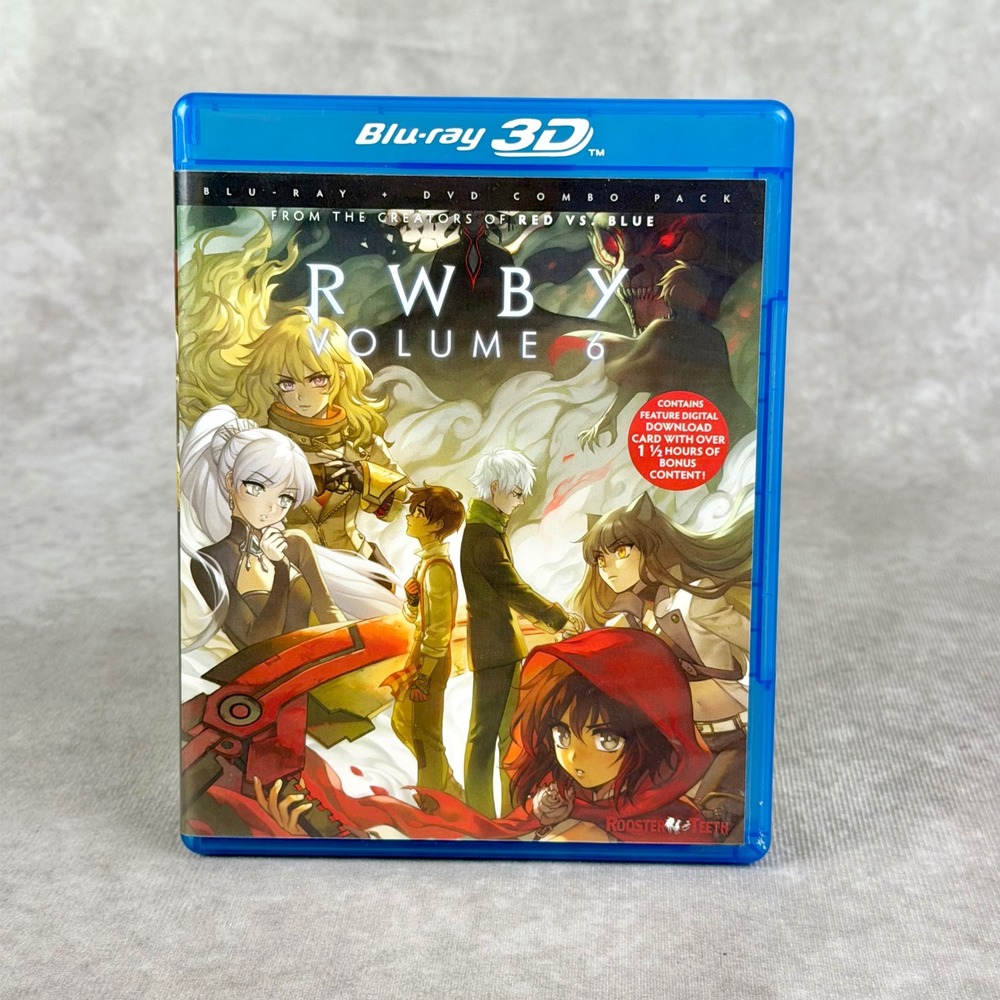 RWBY Volume 6 Blu-ray DVD Combo Pack Rooster Teeth Anime Series